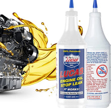 Load image into Gallery viewer, LUCAS ENGINE OIL STOP LEAK 946ml Stops Leaks Rejuvenates Seals & Gaskets