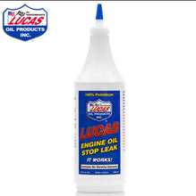 Load image into Gallery viewer, LUCAS ENGINE OIL STOP LEAK 946ml Stops Leaks Rejuvenates Seals & Gaskets