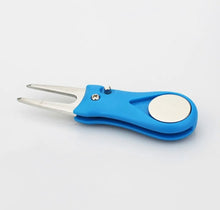 Load image into Gallery viewer, Golf Divot Repair Tool with Ball Marker Pitch mark Switchblade