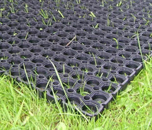 Load image into Gallery viewer, 3 x GRASS RUBBER MATS cow horse golf playground Rubber Matting 1.5mx1mx22mm with pegs