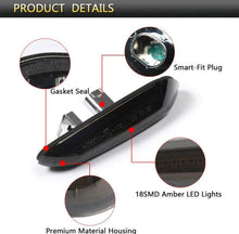 Load image into Gallery viewer, 2 x Dynamic Smoked Side Indicator Turn Signal Lights for BMW E90 E92 E60 E87 E82 LED