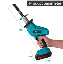 Load image into Gallery viewer, 21V Cordless Reciprocating Saw Hand Held Saw & 2 Batteries