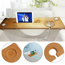 Load image into Gallery viewer, Wooden Bath Caddy Bath Board Tray