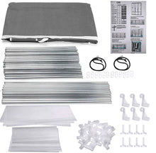 Load image into Gallery viewer, Canvas Covered Wardrobe Metal Frame Portable Storage