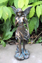 Load image into Gallery viewer, Bronze Effect Angel Statue Garden Ornament
