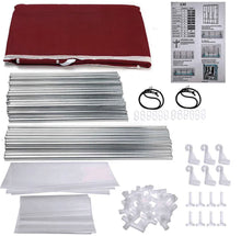 Load image into Gallery viewer, Canvas Covered Wardrobe Metal Frame Portable Storage