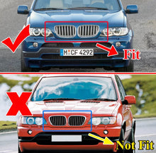 Load image into Gallery viewer, Pair Front Kidney Grill Grille Gloss Black For BMW X5 E53 Facelift 04-06