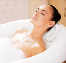 Load image into Gallery viewer, Bath Pillow Suction Cup Head Rest Cushion
