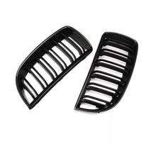 Load image into Gallery viewer, Gloss Black Kidney Grill Twin Bar For BMW 3 Series 2005-2008 Pre- Facelift e90 e91  • New Valu2u • Free Delivery