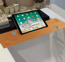 Load image into Gallery viewer, Wooden Bath Caddy Bath Board Tray
