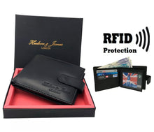 Load image into Gallery viewer, Mens Designer Leather Wallet RFID SAFE ID Protection Blocking
