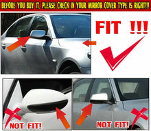 Load image into Gallery viewer, 2 x Glossy Black Rearview Door Mirror Cover Caps For BMW E60 E61 E63 E64 2003-2007