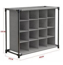 Load image into Gallery viewer, 4 Tier Storage Shelf Cabinet Shoe Rack Organiser Unit