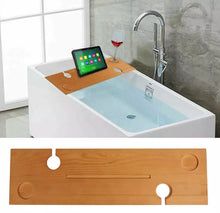 Load image into Gallery viewer, Wooden Bath Caddy Bath Board Tray