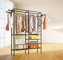 Load image into Gallery viewer, Clothes Hanging Rail Rack Display Stand Garment Shoe Storage Shelf