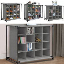 Load image into Gallery viewer, 4 Tier Storage Shelf Cabinet Shoe Rack Organiser Unit