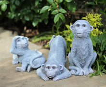 Load image into Gallery viewer, 3 x Cheeky Monkeys Garden Ornaments