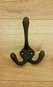 6 x Vintage Style Cast Iron Coat Hooks - Choice of 7 Different Hook Designs  by