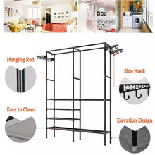 Load image into Gallery viewer, Clothes Hanging Rail Rack Display Stand Garment Shoe Storage Shelf