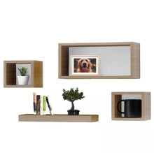 Load image into Gallery viewer, 4 x Wall Floating Cube Shelves