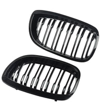 Load image into Gallery viewer, Grills For 03-06 BMW E46 3 Series 2DR Coupe Dual Line Kidney Grilles Grills Gloss Black
