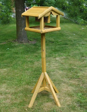 Load image into Gallery viewer, Bird Table With Built in Feeder • Wooden • Free Standing