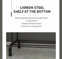 Load image into Gallery viewer, Metal Double Clothes Rail with Shelf