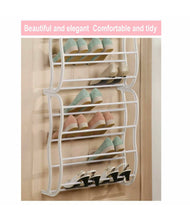 Load image into Gallery viewer, Over Door Metal Hanging Shoe Rack Organiser