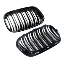 Load image into Gallery viewer, Gloss Black Front Kidney Grilles Grills Double Line For BMW F20 F21 1 Series 15-19 Facelift • New Valu2u • Free Delivery