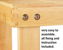Load image into Gallery viewer, 3 Tier Shoe Rack Seating Bench Hallway Storage Organiser Holder Stand Bamboo