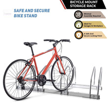 Load image into Gallery viewer, 4 or 5 Bicycle Steel Pipe Parking Stand Bike Rack