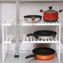 Load image into Gallery viewer, Under Kitchen Sink Shelf Storage Adjustable Rack