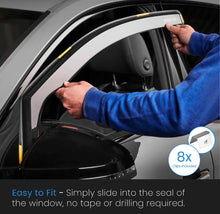 Load image into Gallery viewer, BMW 5 Series F10 2010-2017 4 Door Saloon Wind Deflectors 4pc Edgevisors Tinted