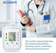 Load image into Gallery viewer, Digital Automatic Blood Pressure Monitor Upper Arm BP Machine Heart Rate