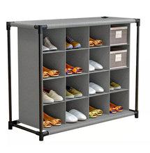 Load image into Gallery viewer, 4 Tier Storage Shelf Cabinet Shoe Rack Organiser Unit