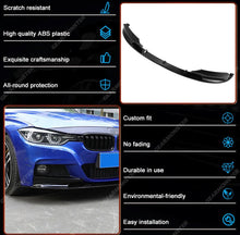 Load image into Gallery viewer, Front Lip Spoiler Splitter Gloss Black For BMW F30 F31 3 Series M Sport 2012-2018