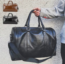 Load image into Gallery viewer, PU Leather Duffle Bag Travel Sports & Gym Luggage Hand Baggage