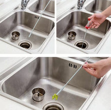 Load image into Gallery viewer, 2 x Sink Drain Unblocker Tools Hair Grabbers Min 1.3mm Plug Hole