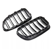 Load image into Gallery viewer, 2 x Gloss Black Kidney Grills For BMW F10 F11 5 Series Twin Bar Slat M5 Look