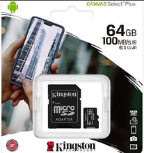 Load image into Gallery viewer, Micro SD 64GB SDHC Memory Card Mobile Phone Class 10 With SD ADAPTER