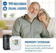 Load image into Gallery viewer, Digital Automatic Blood Pressure Monitor Upper Arm BP Machine Heart Rate