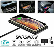 Load image into Gallery viewer, Car QI Wireless Fast Charging Charger Mat Non-Slip Pad