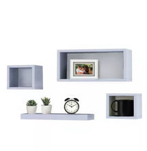 Load image into Gallery viewer, 4 x Wall Floating Cube Shelves