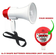 Load image into Gallery viewer, Portable Speaker Megaphone With Record & Playback