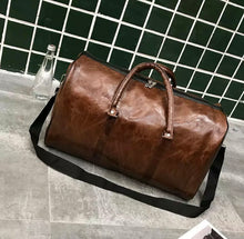Load image into Gallery viewer, PU Leather Duffle Bag Travel Sports & Gym Luggage Hand Baggage