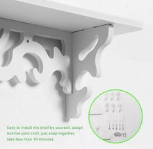 Load image into Gallery viewer, Set of 3 White Floating Wall Shelves Wall Wooden Unit