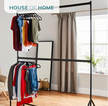 Load image into Gallery viewer, 2 Tier Clothes Rail Garment Hanging Rack 5ft or 6ft