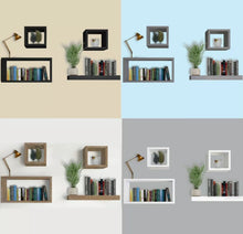 Load image into Gallery viewer, 4 x Wall Floating Cube Shelves