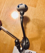 Load image into Gallery viewer, 6 x Large Cast Iron Coat Hooks Pumpkin Top Vintage Retro Style NEW