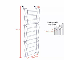 Load image into Gallery viewer, Over Door Metal Hanging Shoe Rack Organiser